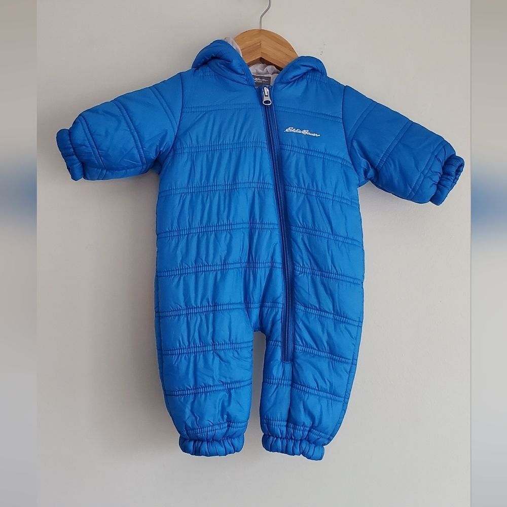 Eddie Bauer Bright Blue First Adventure Snow Suit Size 3-6 Months